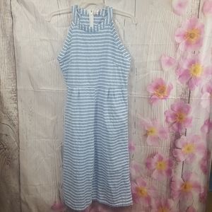 MokingTop Striped Summer Culotte Jumpsuit